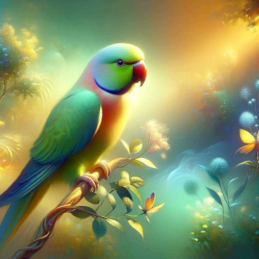A parakeet in a dream