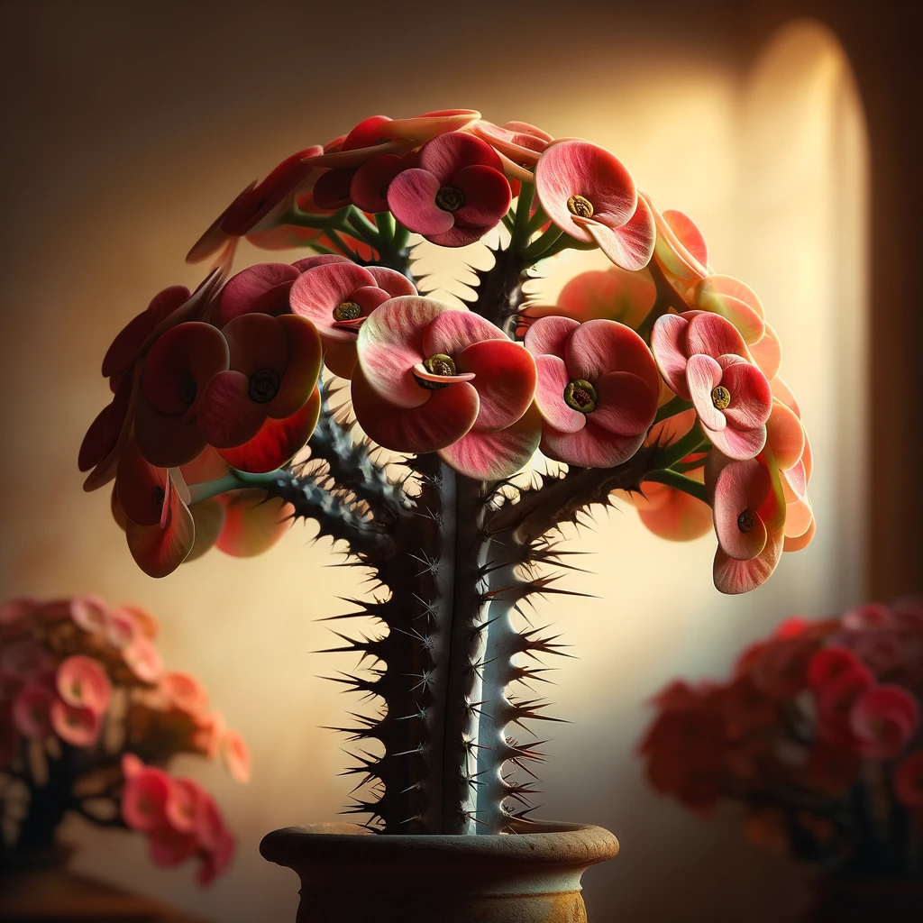 A crown of thorns plant