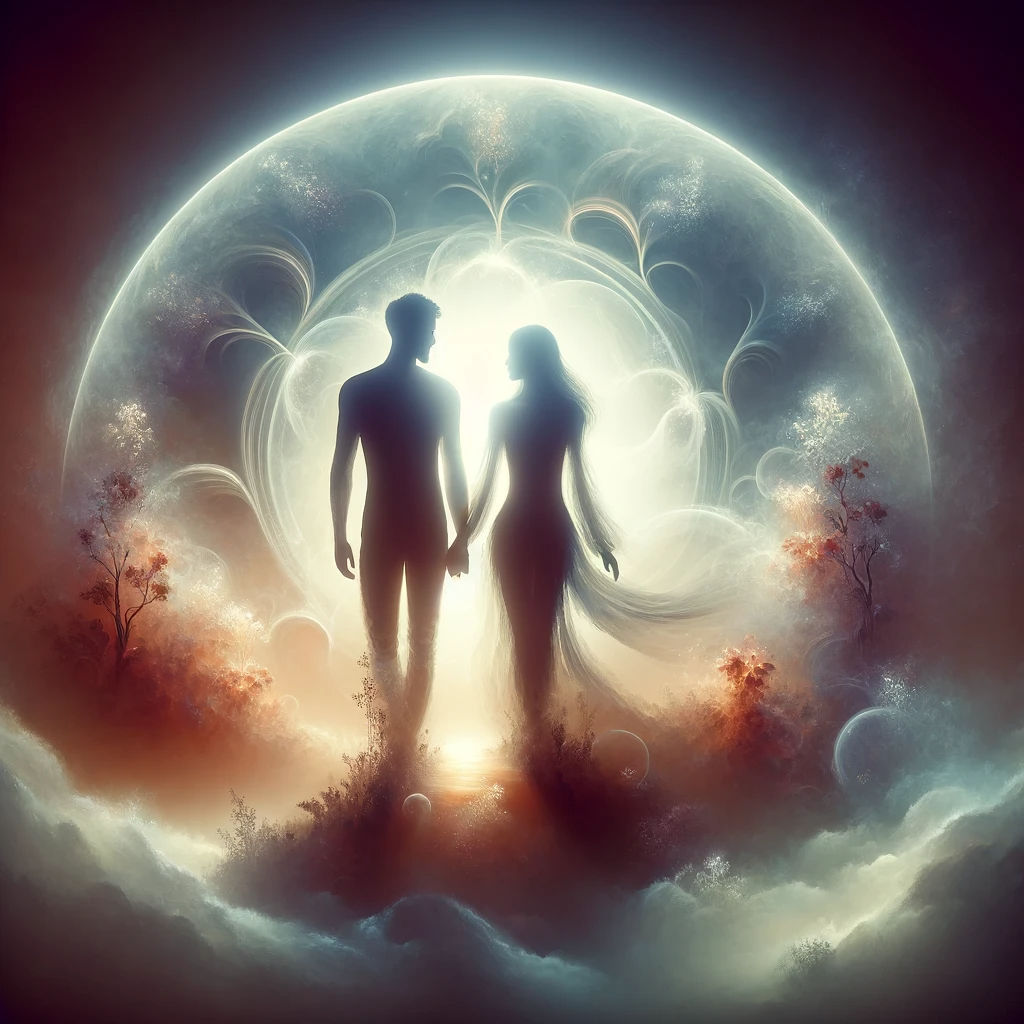 A married couple in a spiritual realm