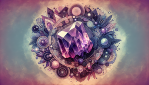 purple fluorite crystal