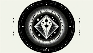 white crystal with black spots