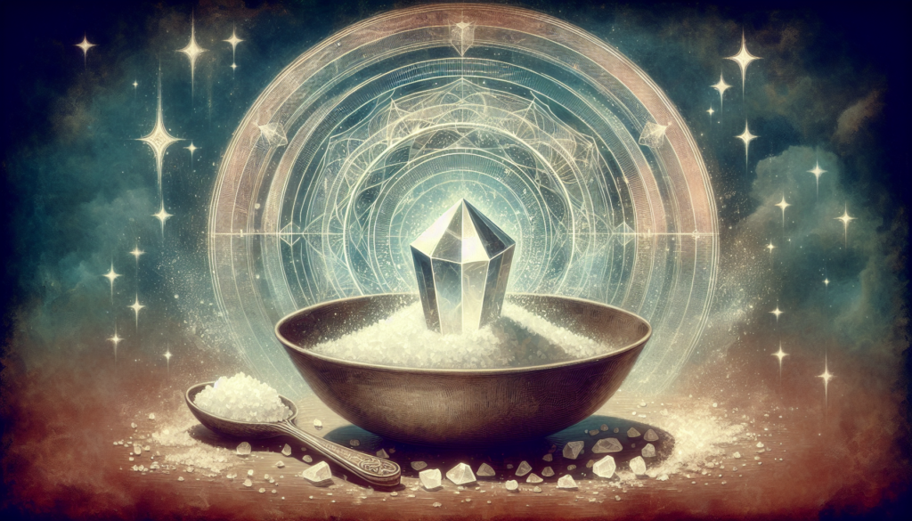 how to cleanse crystals with salt