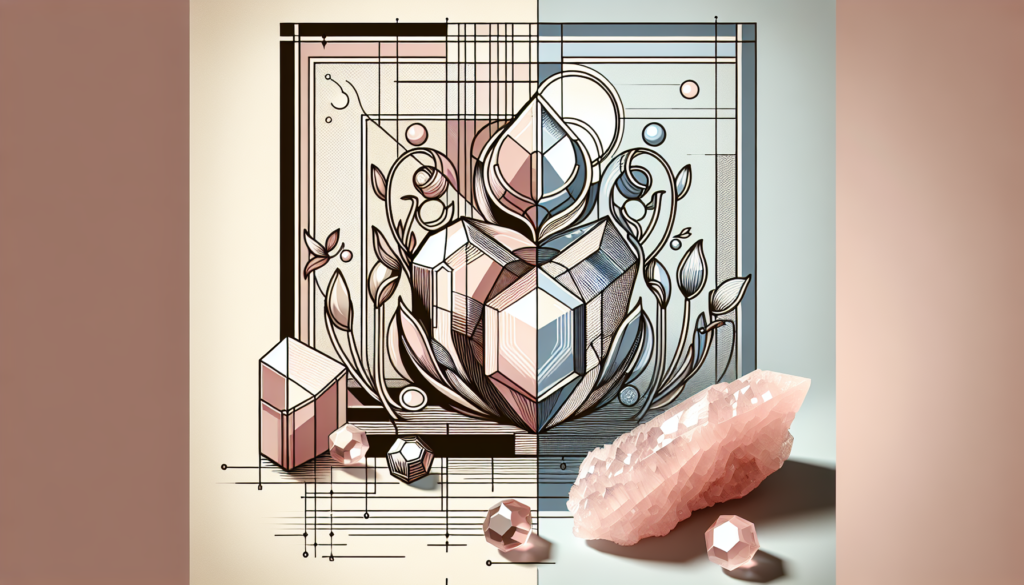 rose quartz and clear quartz together