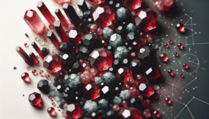 red and black crystals