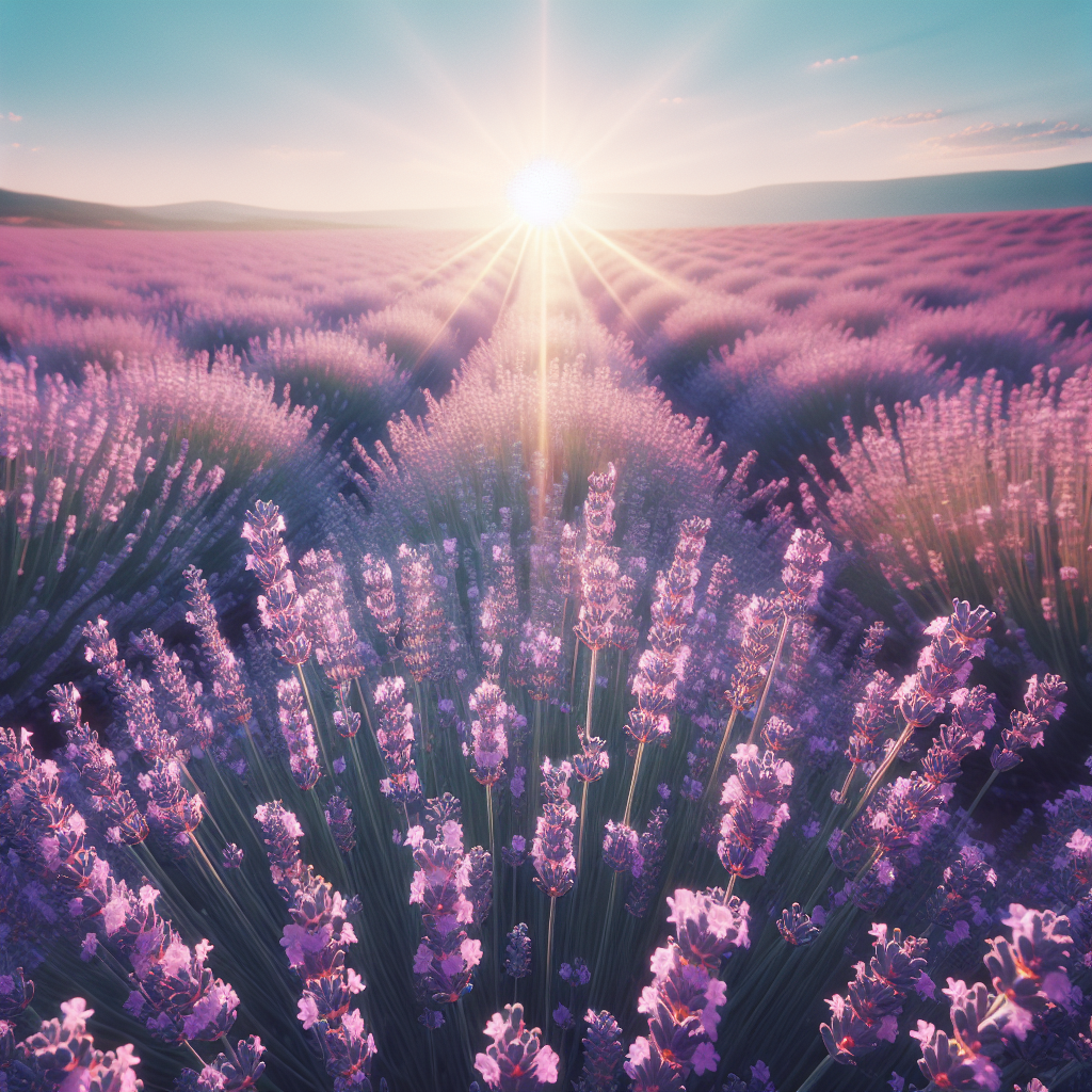 Blooming lavender fields