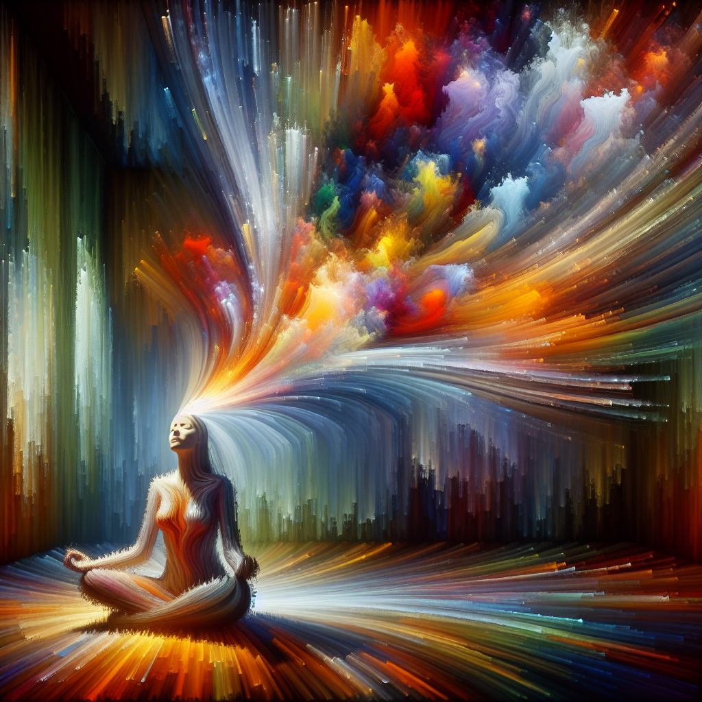 Abstract art forming in the mind