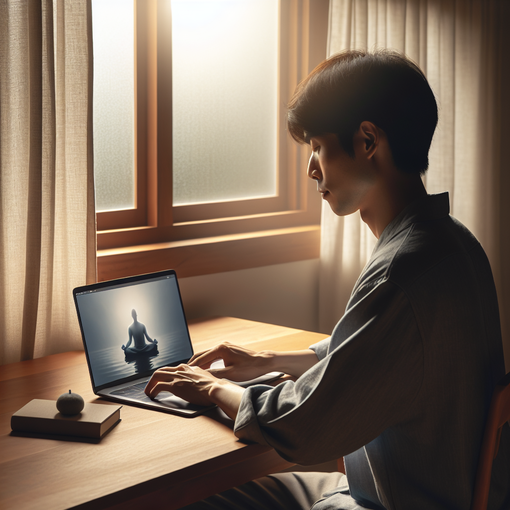 A calm, serene study environment