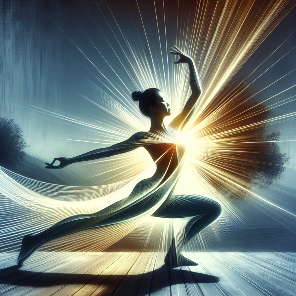 Yoga pose with affirmations