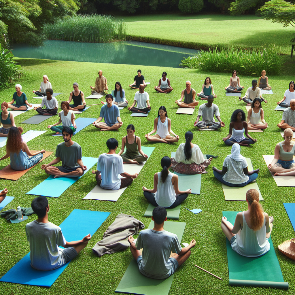 Yoga in the early morning sun