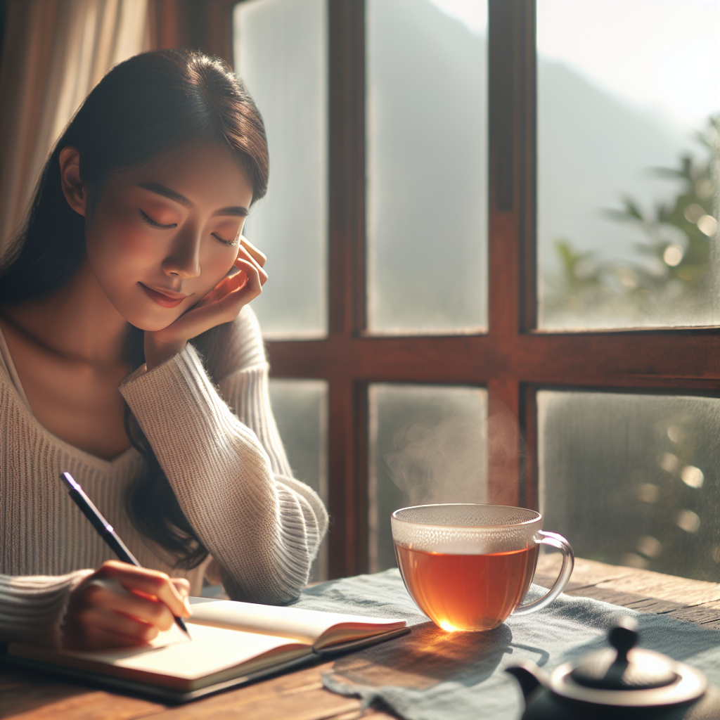 Journaling by a window