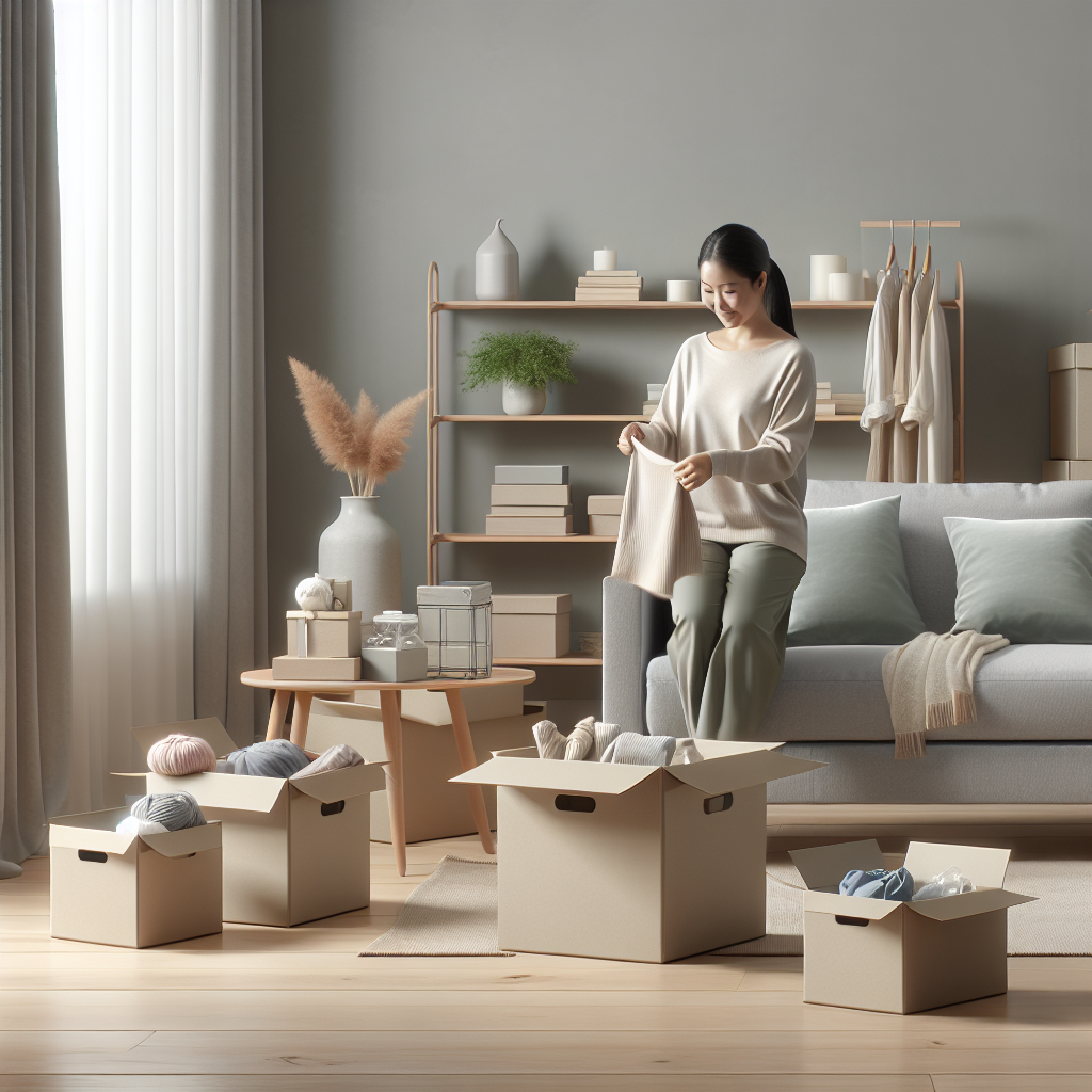 Tidy Minimalist Living Room