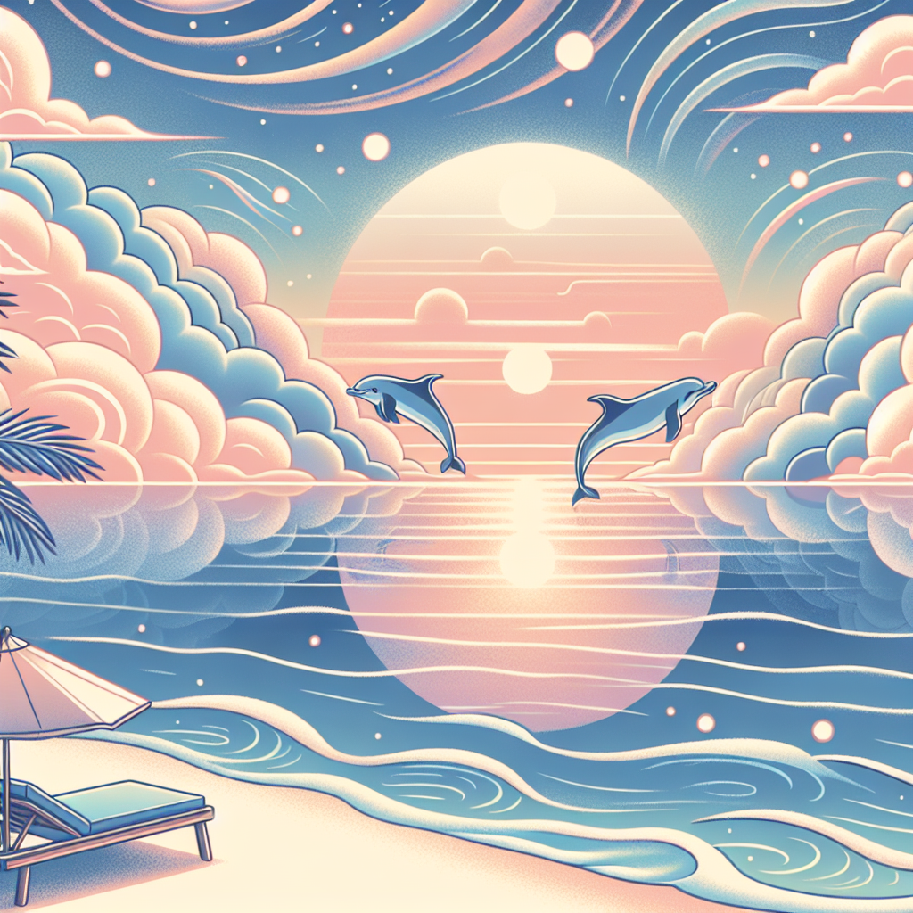 Visualization of a tranquil beach scene