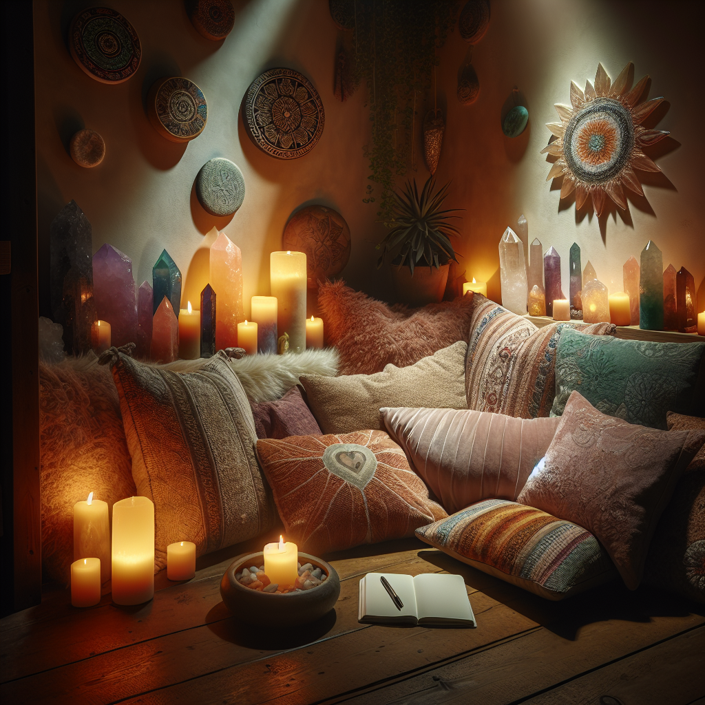 Cozy spiritual nook