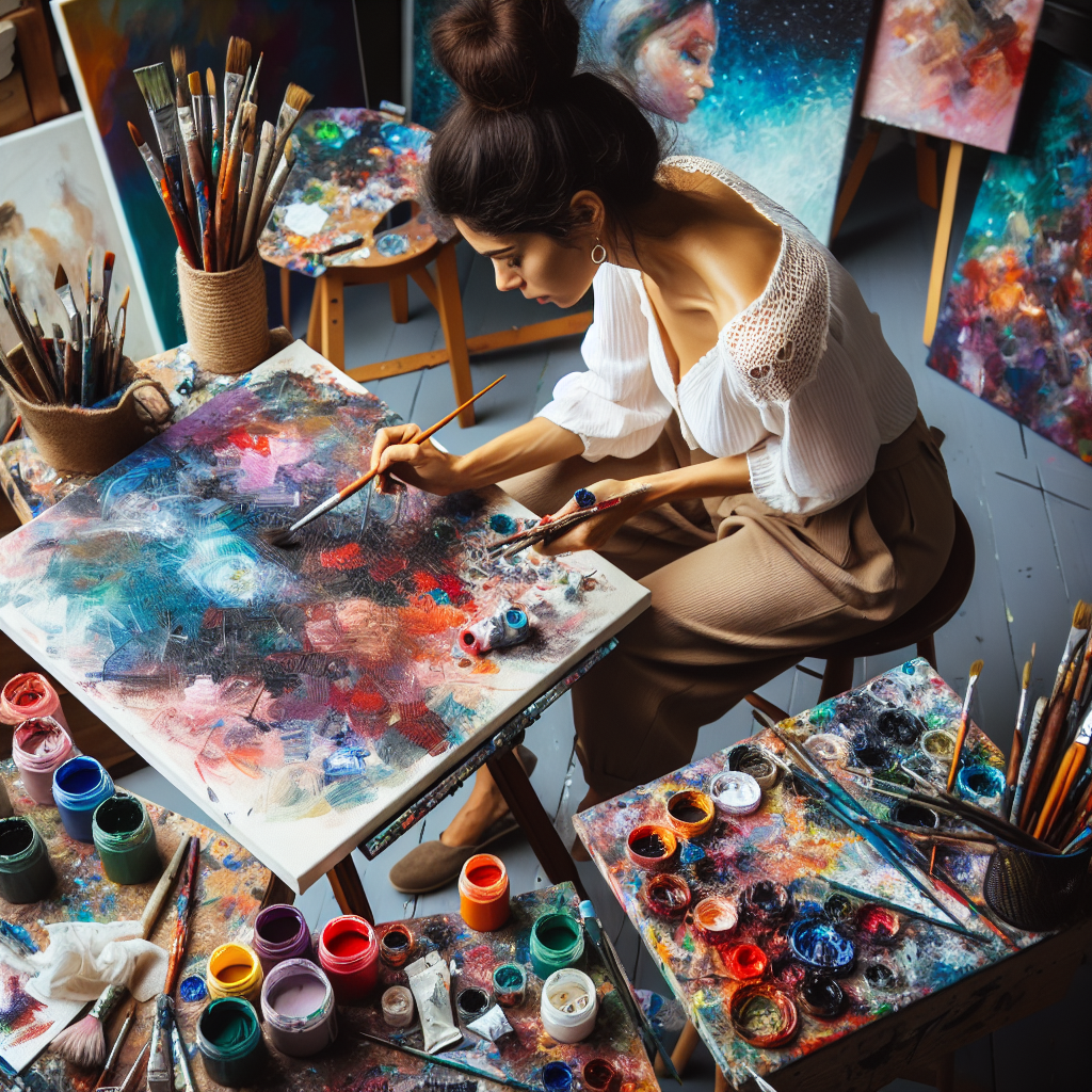 Engaging in creative activities