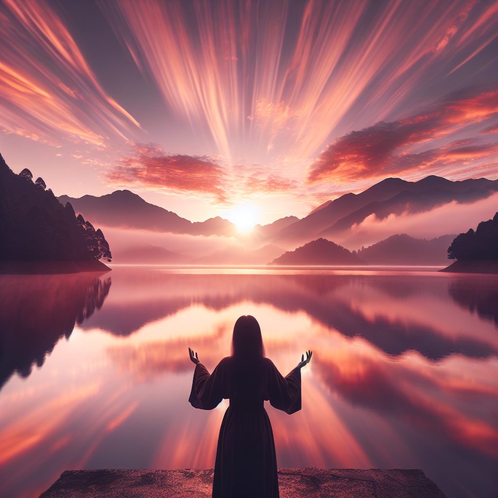 Serene morning scene