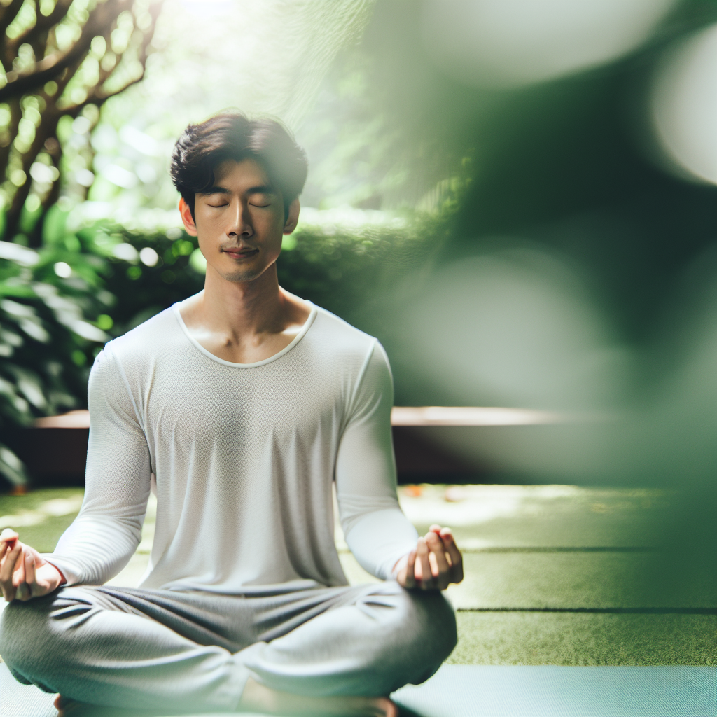 Person meditating
