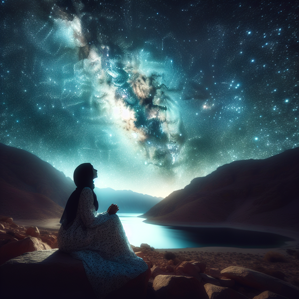 A night sky filled with stars