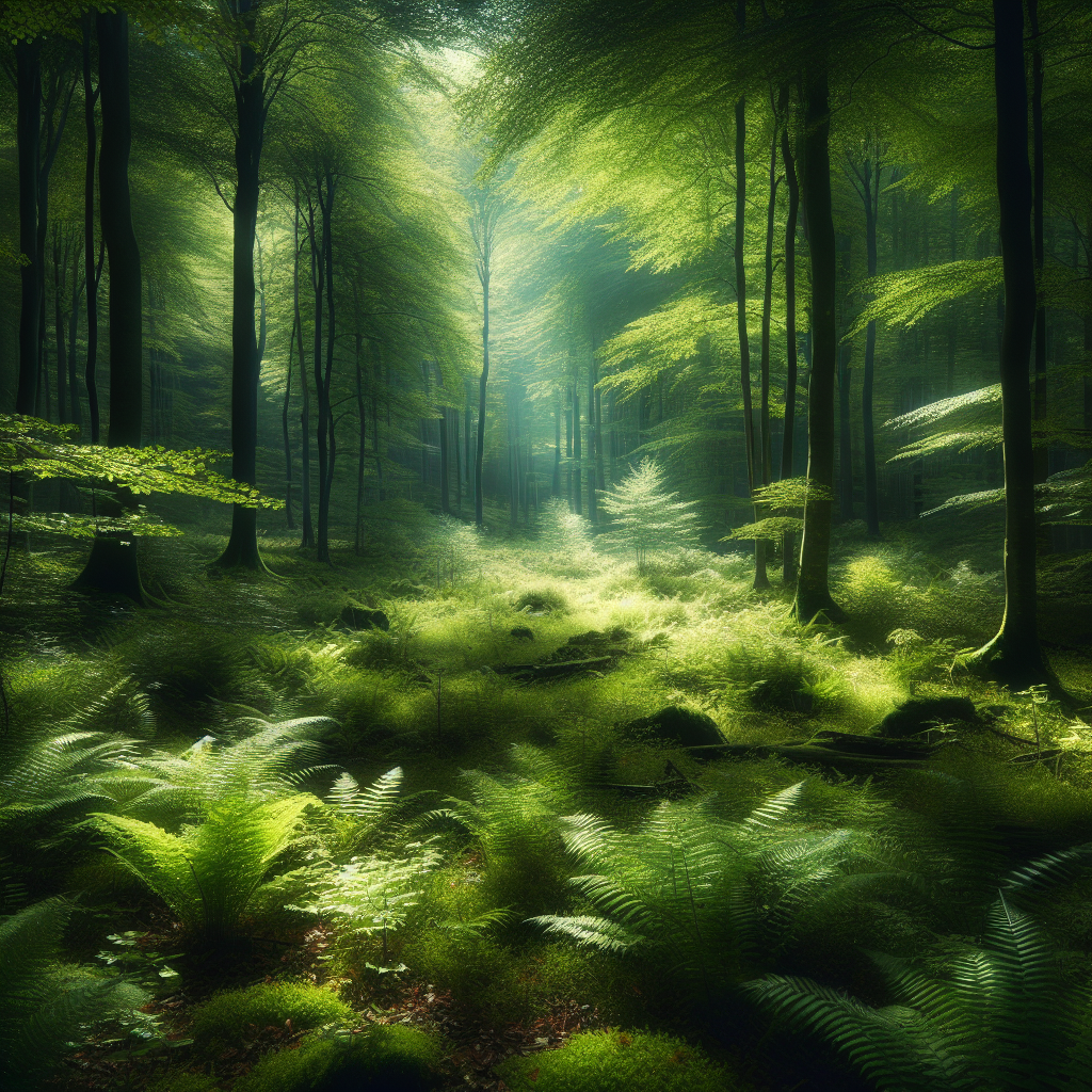 Tranquil forest scene