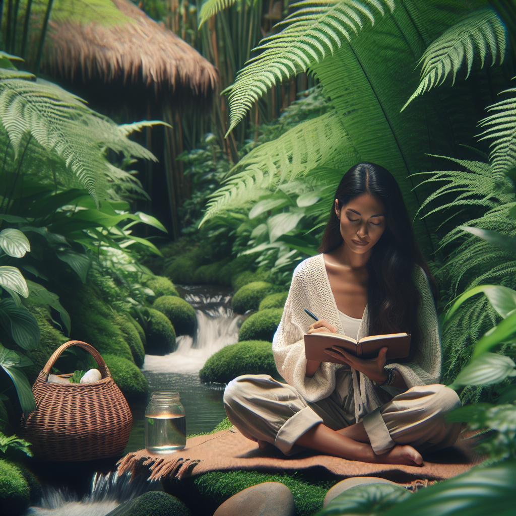 Mindfulness in a garden