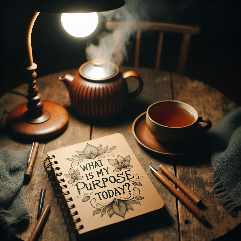 A cozy setting with a handwritten journal