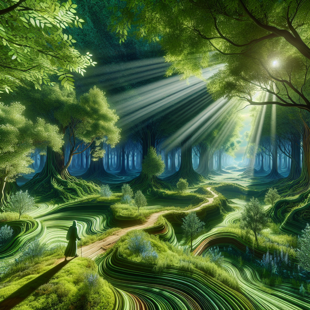 A breathtaking photograph of a dense forest