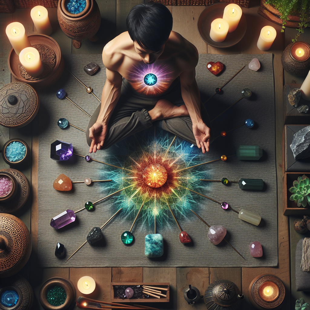 Meditation Space with Crystals