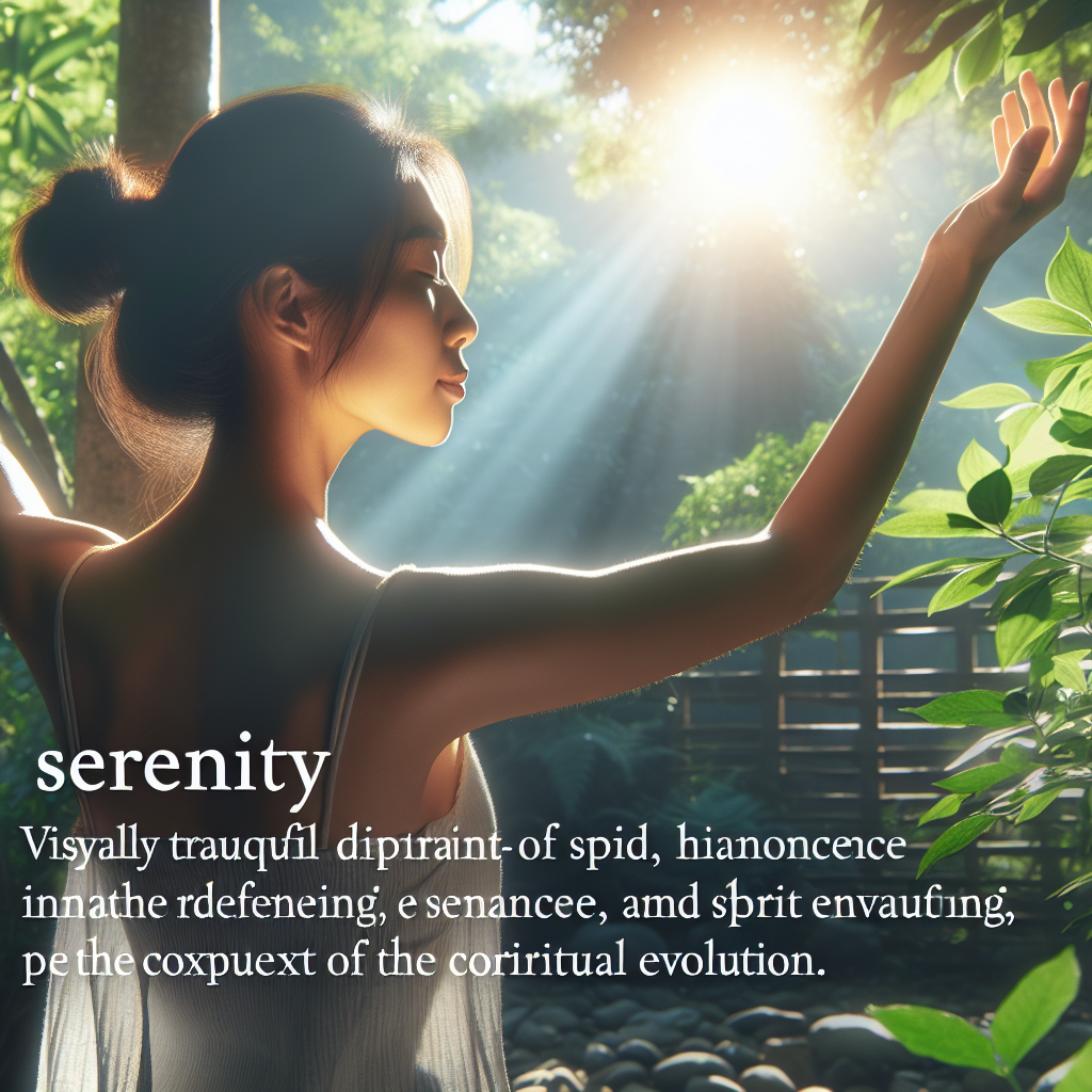 A serene image of a person with arms outstretched in a tranquil natural setting, symbolizing the harnessing of subtle yet powerful energy forces. Soft sunlight filters through lush greenery, creating a peaceful ambiance that reflects the themes of balance, inner peace, and spiritual growth introduced in the article.