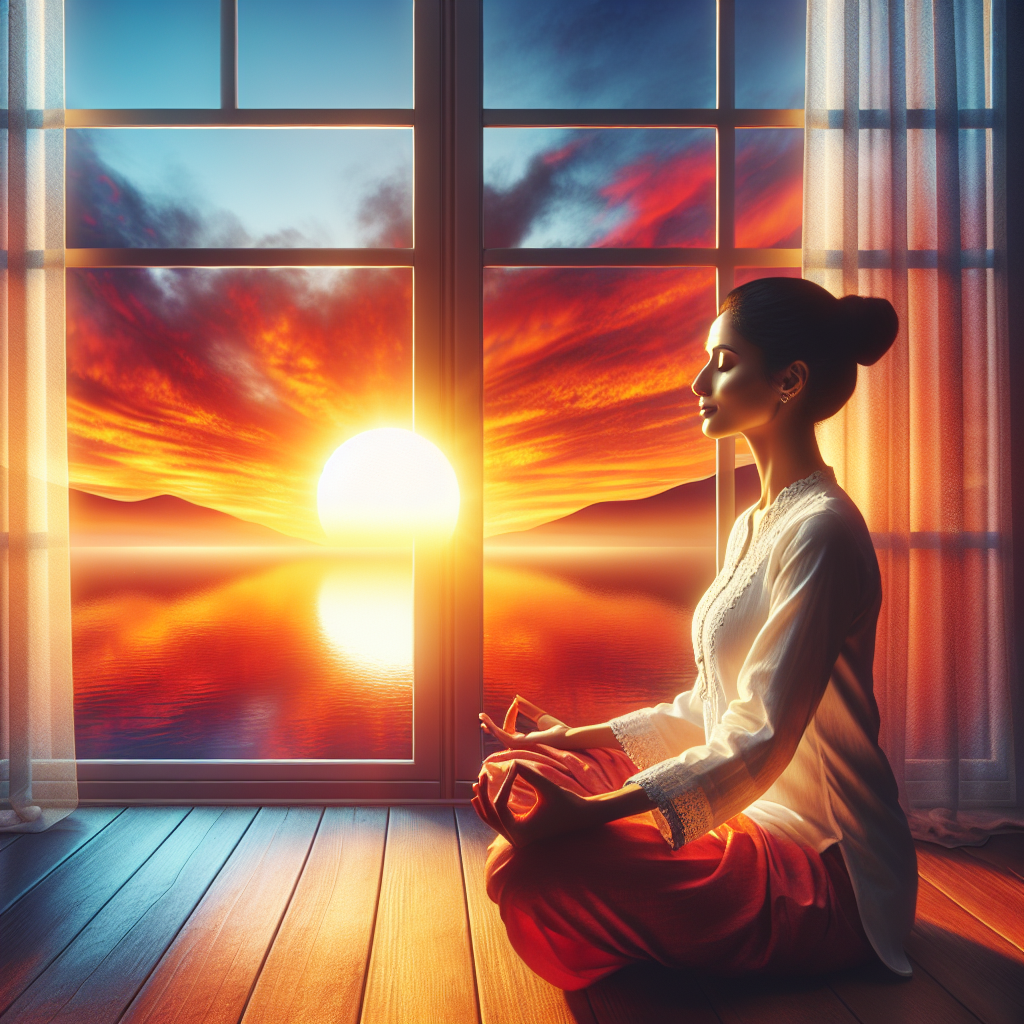 Peaceful morning scene